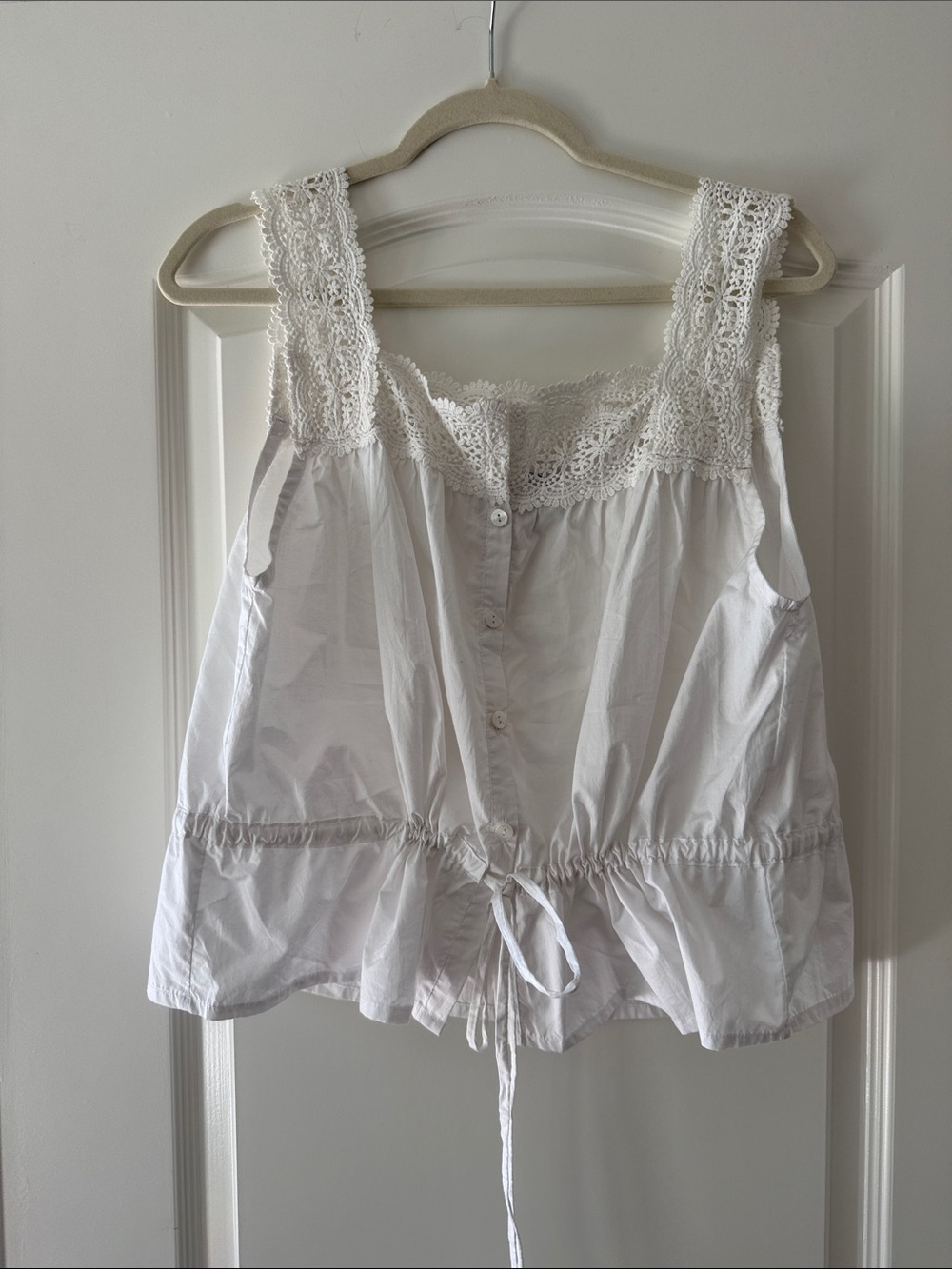 Laneway The Label White Crochet Trim Blouse - Picture 2 of 10